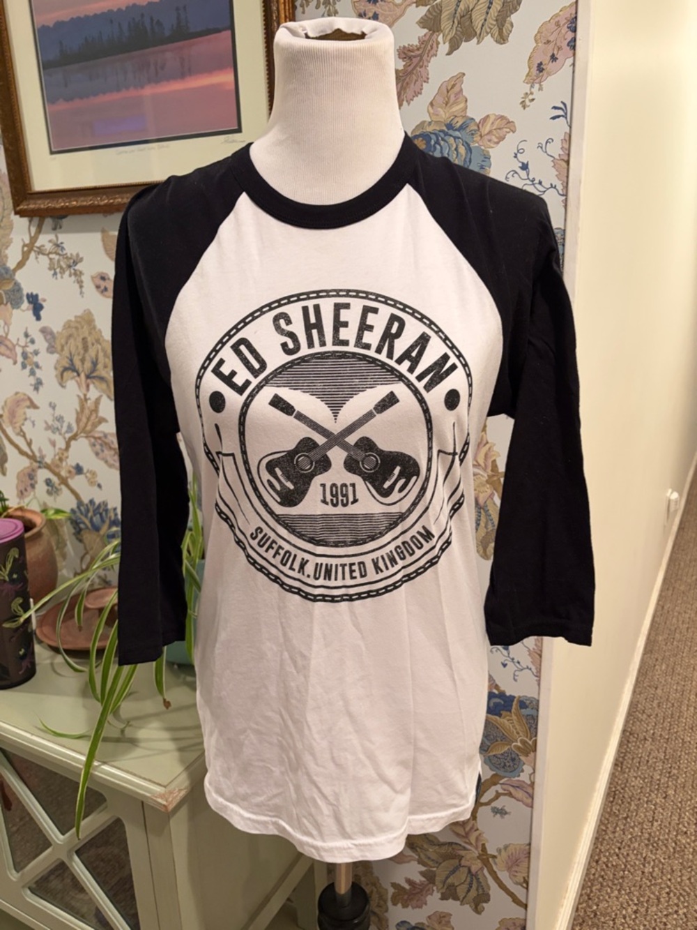 Ed Sheeran Baseball T Shirt Raglan Graphic Tee